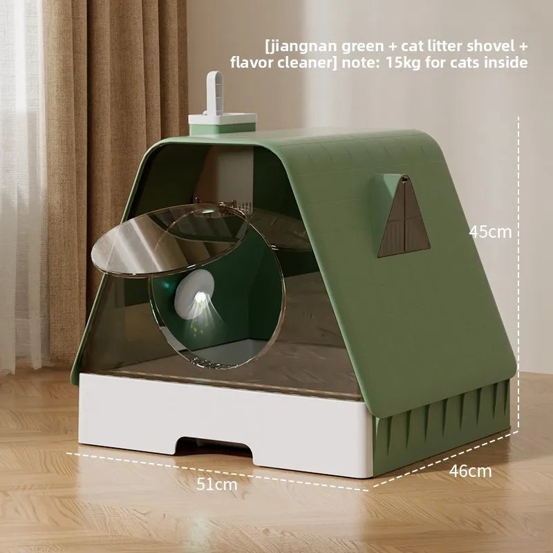 Arenero Cerrado XXL con Cajon para Gatos Grandes (Maine Coon)