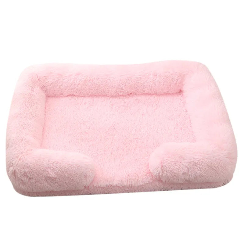 Cama de Peluche para Perros, Funda Desmontable