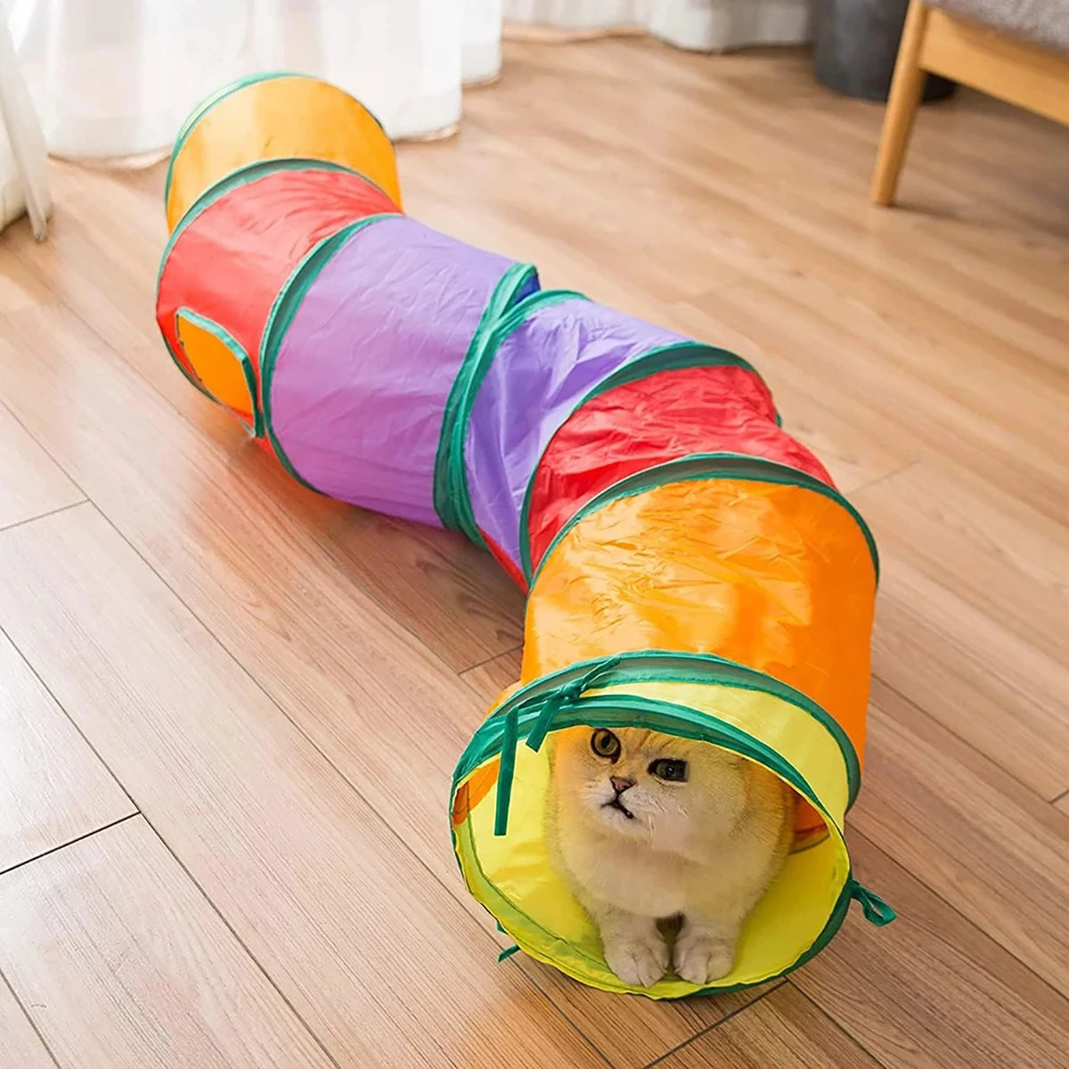 Túnel Plegable de Juego para Gatos