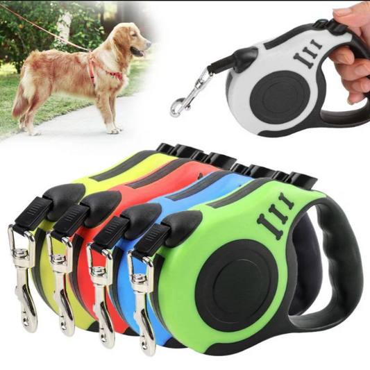 Correa Retráctil Automática para Perros y Gatos, 3m/5m