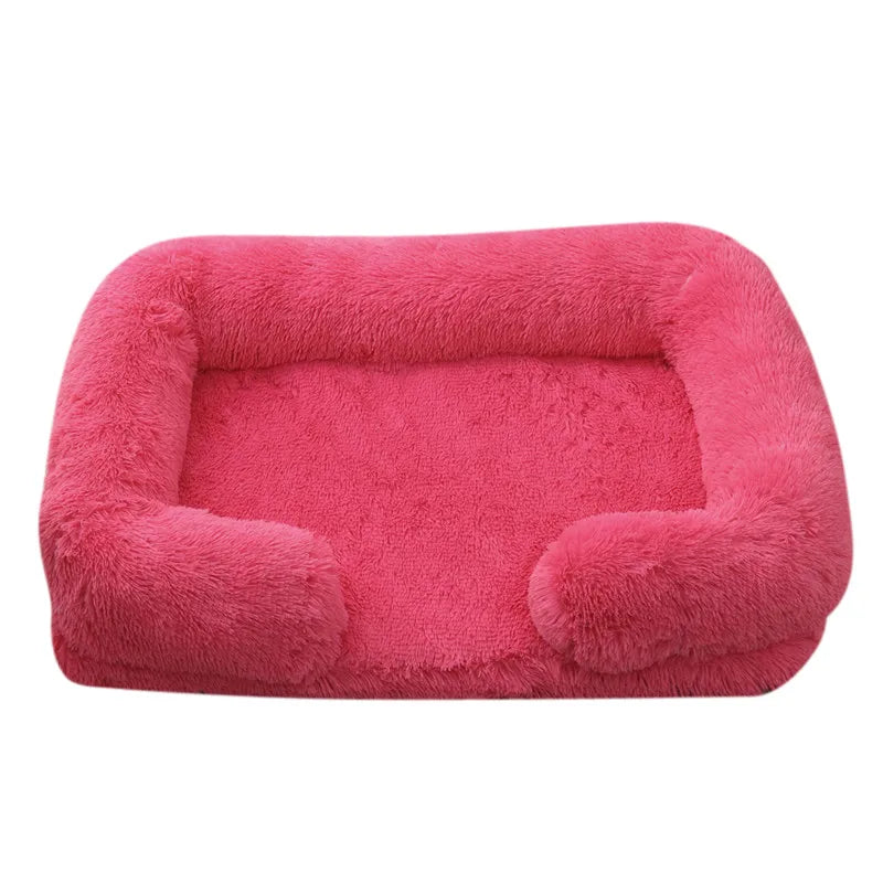 Cama de Peluche para Perros, Funda Desmontable