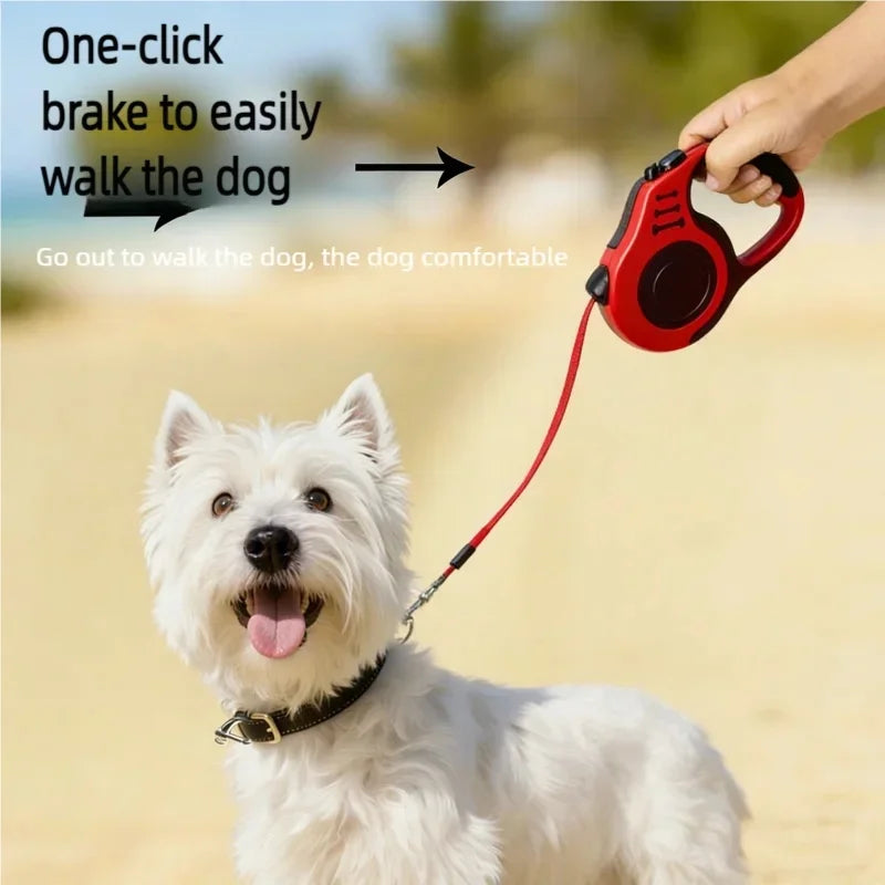 Correa Retráctil Automática para Perros y Gatos, 3m/5m