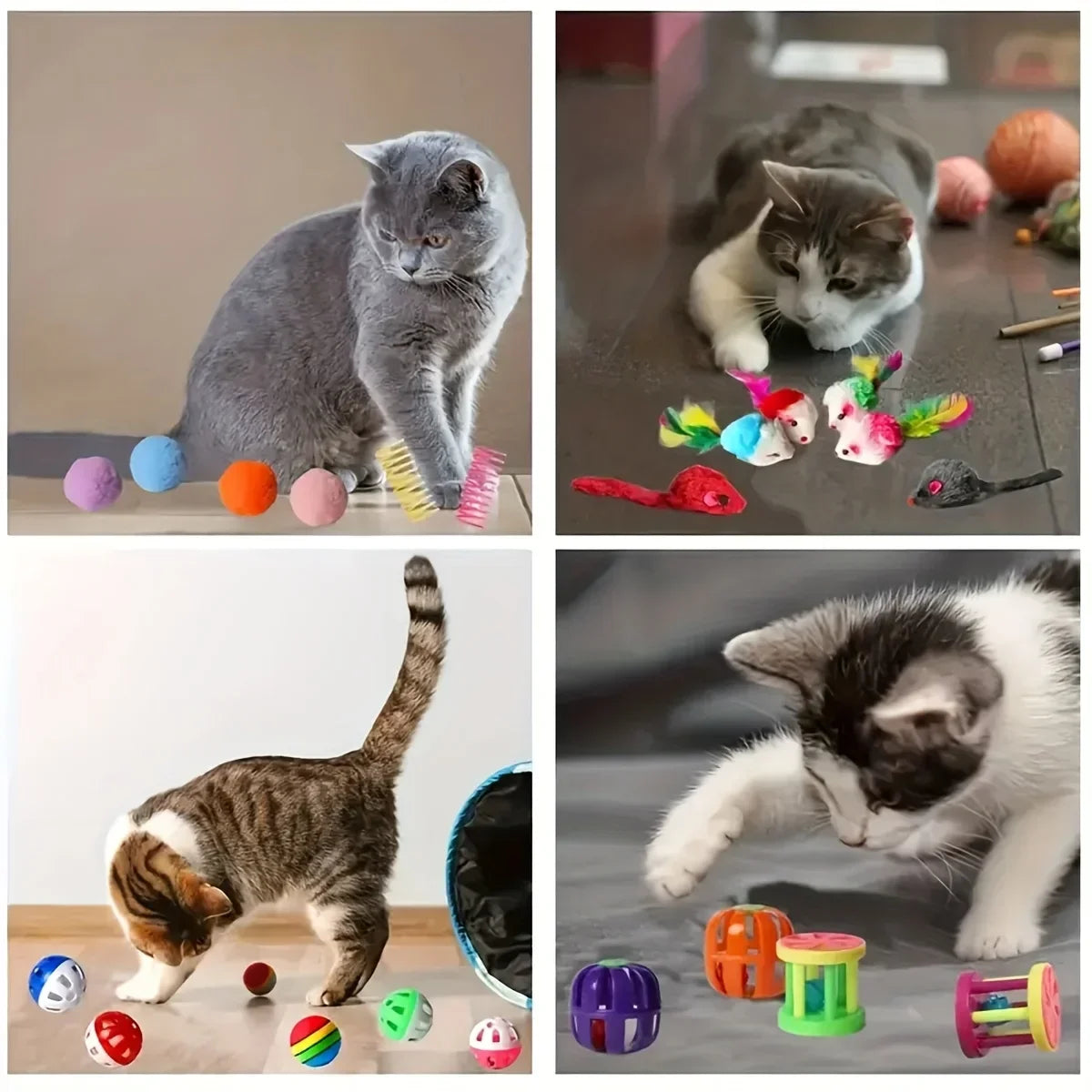 Pack Mixto de Juguetes para Gatos