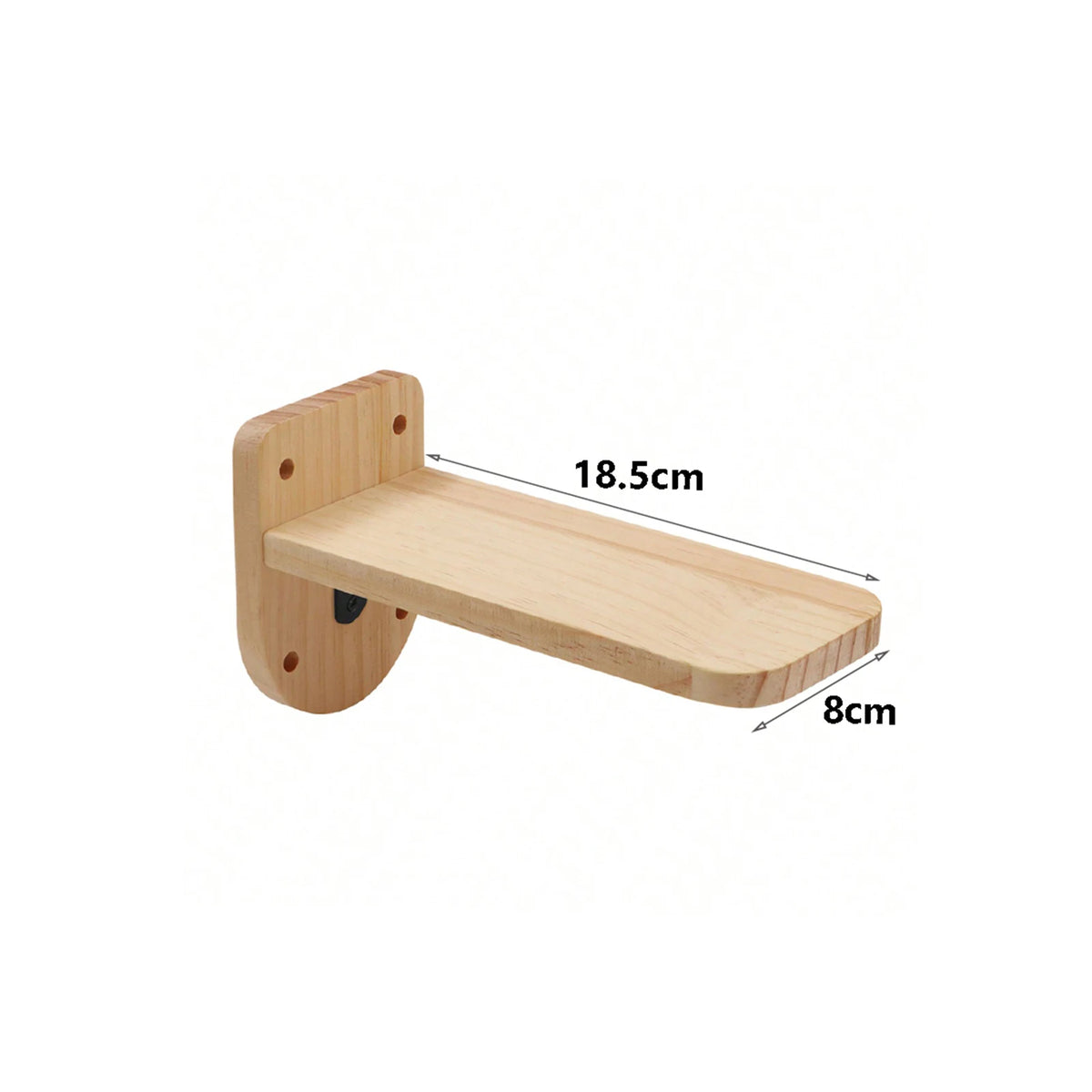 Estantes de Pared para Escalada de Gatos, Madera Natural
