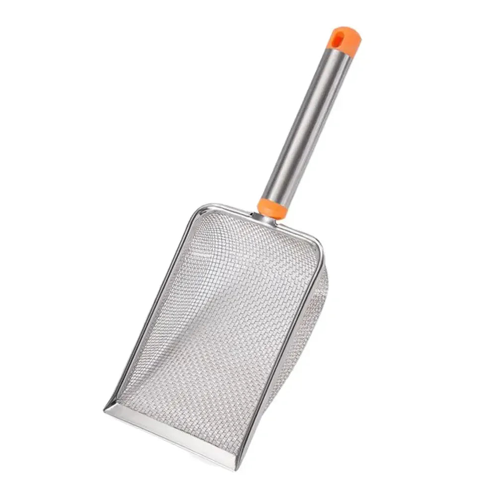 Pala Recogedora de Arena para Gatos, Acero Inoxidable