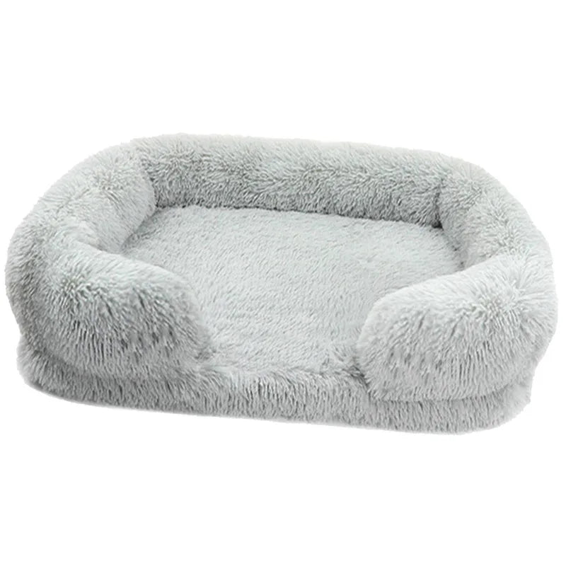 Cama de Peluche para Perros, Funda Desmontable
