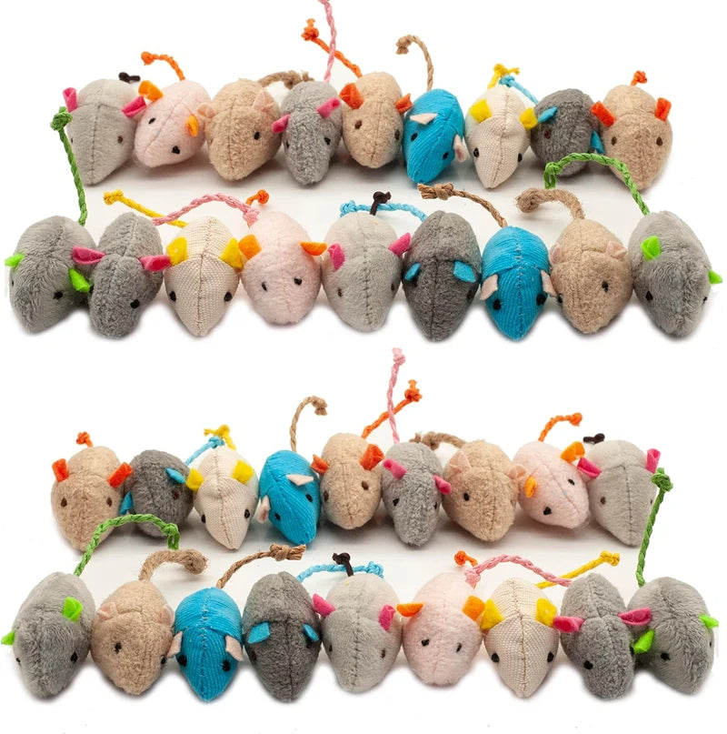 Ratones de Peluche con Catnip para Gatos (Pack)